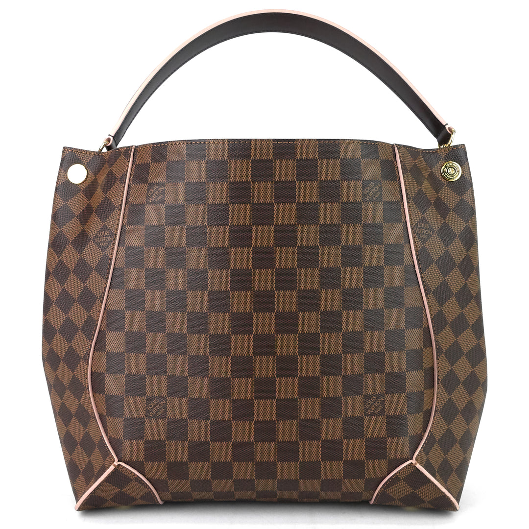 caissa damier ebene canvas hobo bag