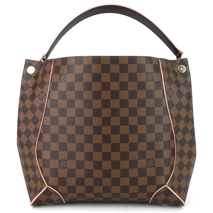 caissa damier ebene canvas hobo bag