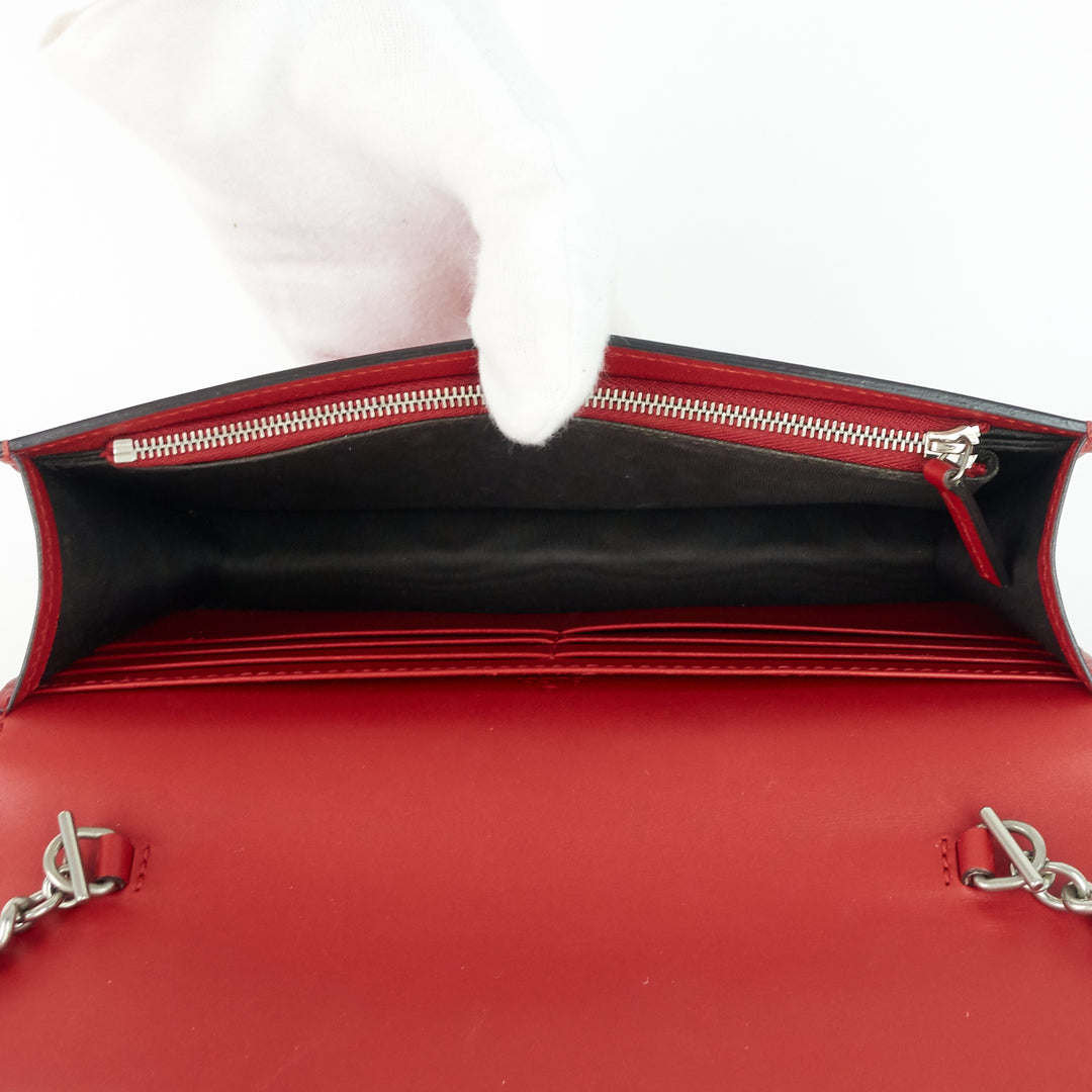 xl calf leather wallet on chain