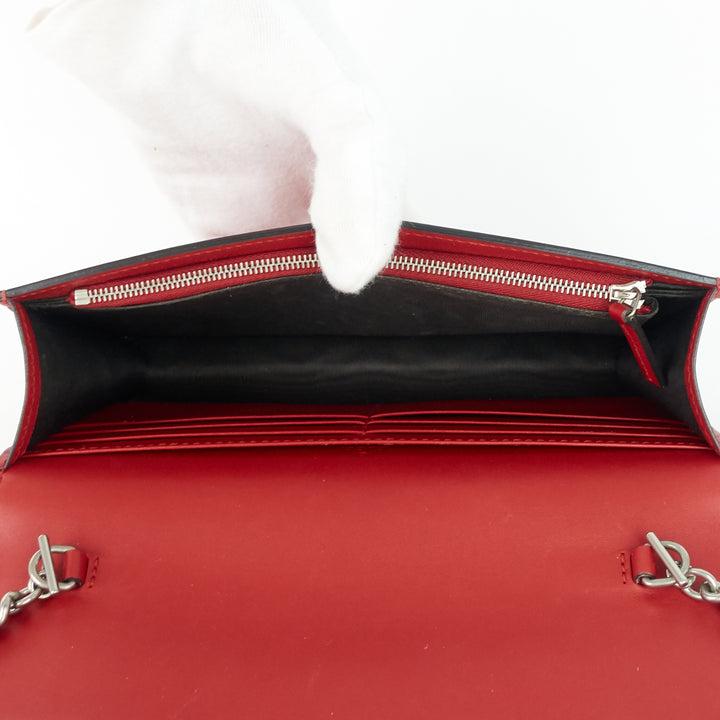 xl calf leather wallet on chain