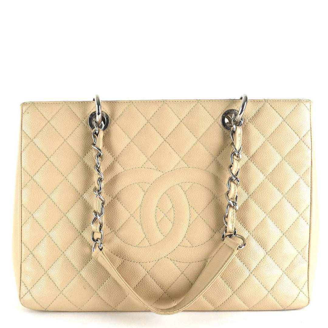 grand shopping tote gst caviar leather bag