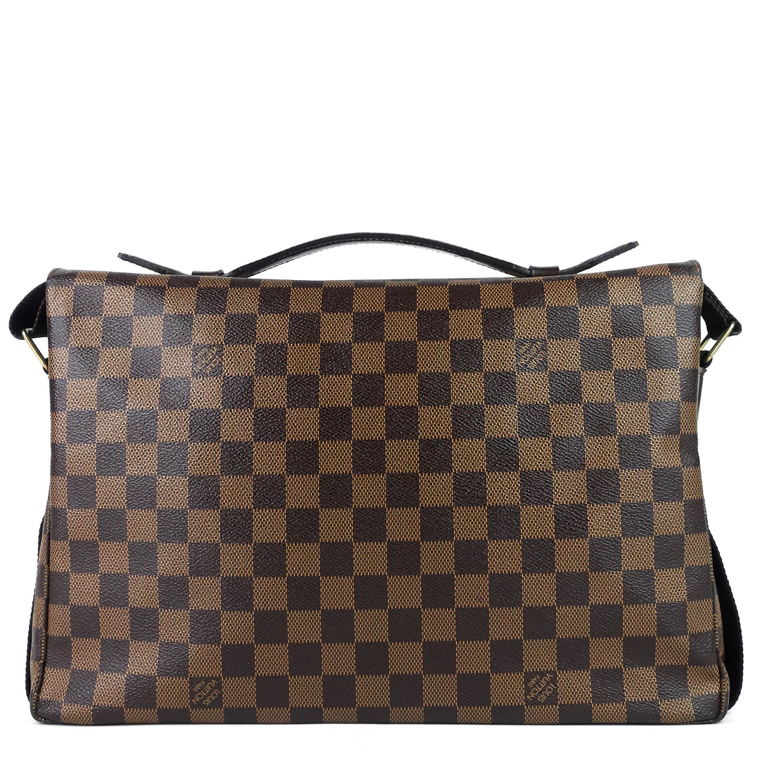 broadway damier canvas large messenger bag