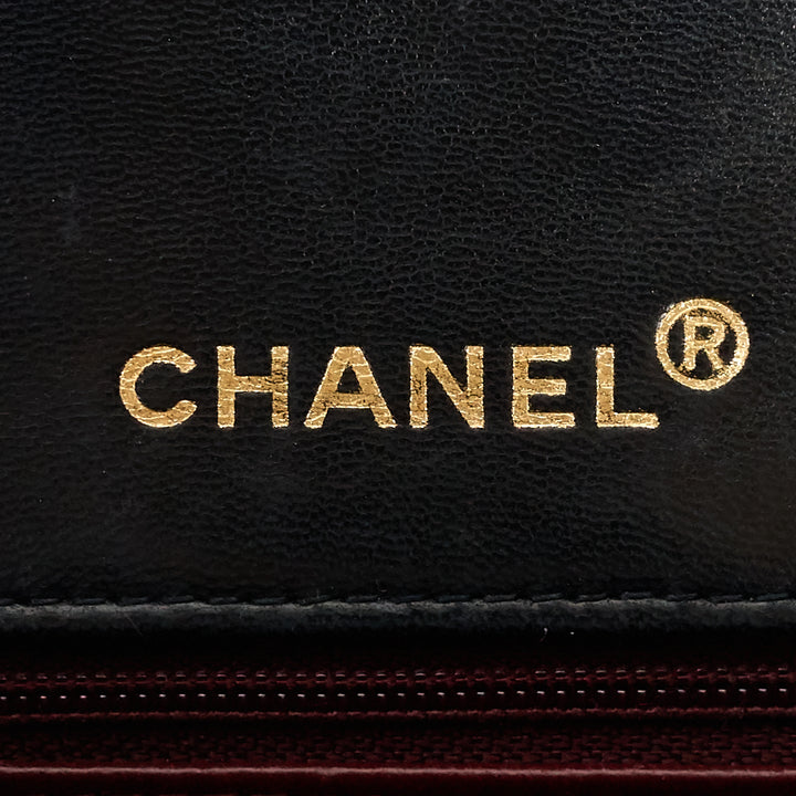 square classic flap mini lambskin leather bag