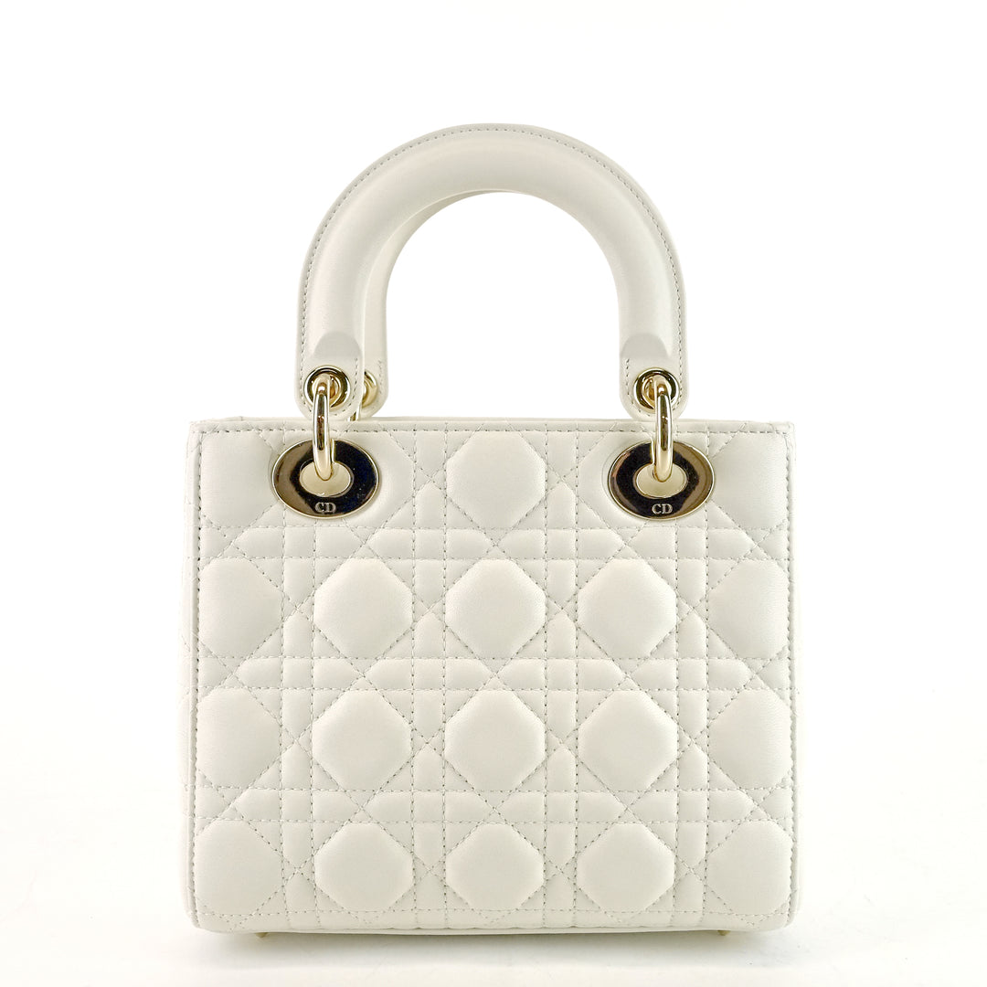 my abcdior cannage lambskin leather handbag