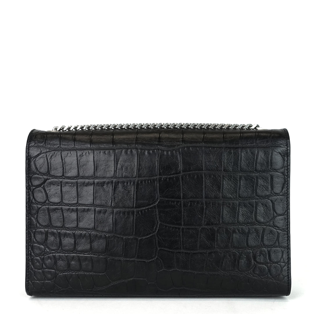 kate croc medium embossed calf leather bag