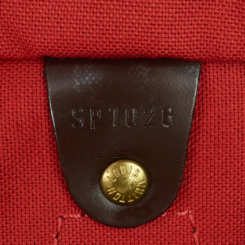 speedy 30 damier ebene canvas bag