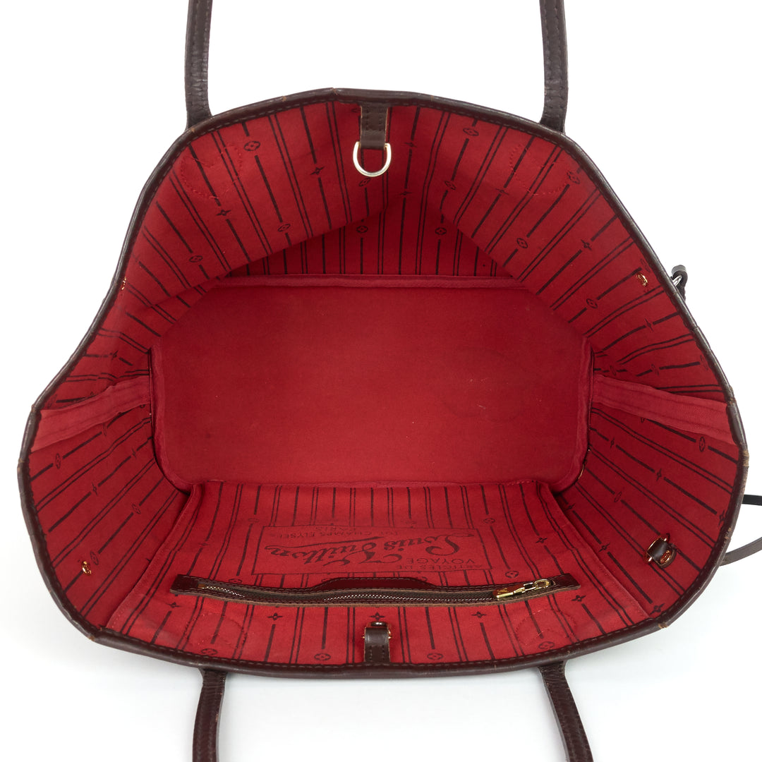neverfull mm damier ebene canvas bag