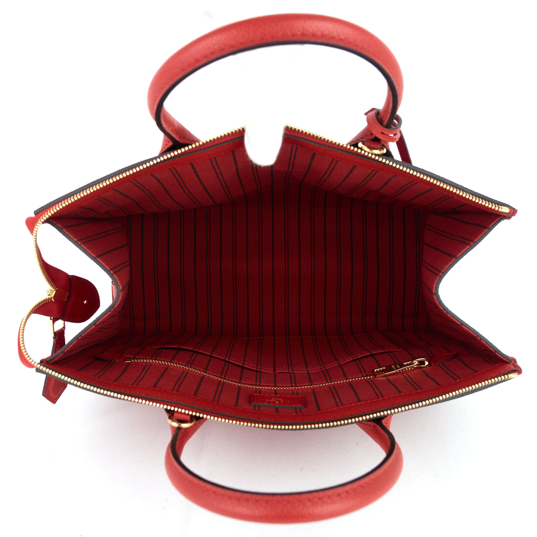 pont-neuf gm red monogram empreinte leather bag