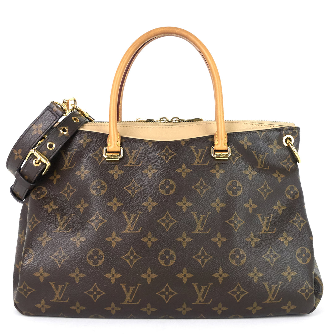 pallas monogram canvas shoulder bag
