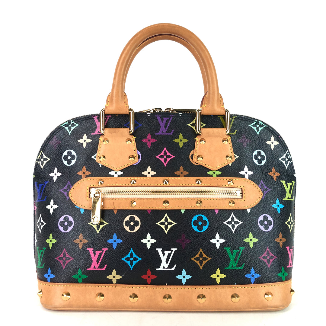 alma pm monogram multicolore canvas bag