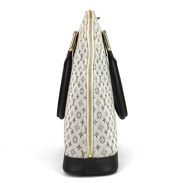 alma haut mini lin canvas handbag