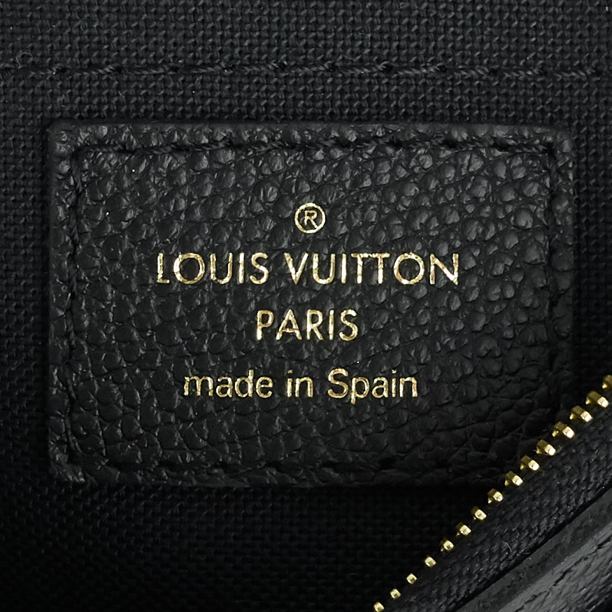 pallas monogram canvas clutch bag