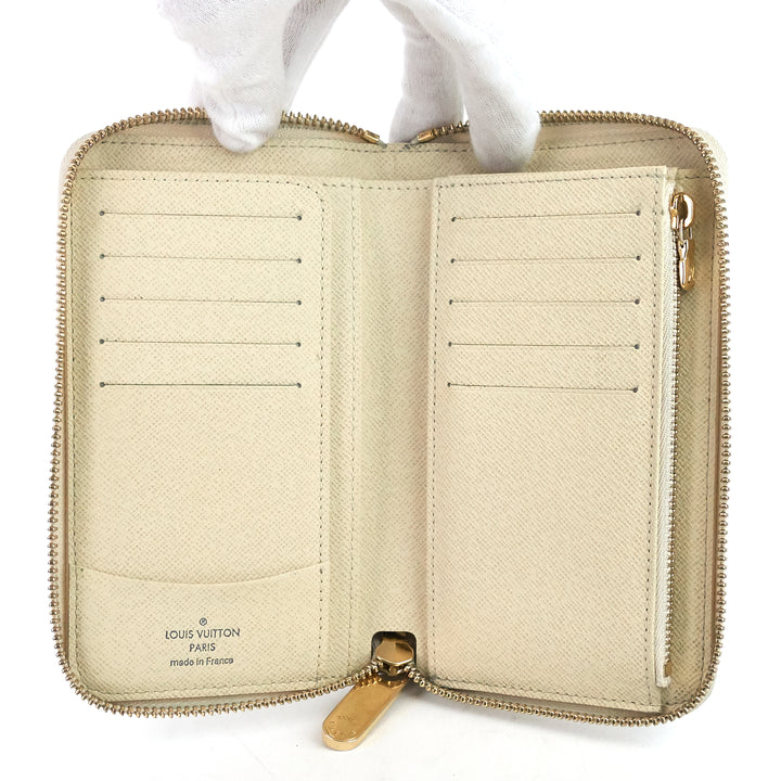 zippy compact damier azur canvas wallet