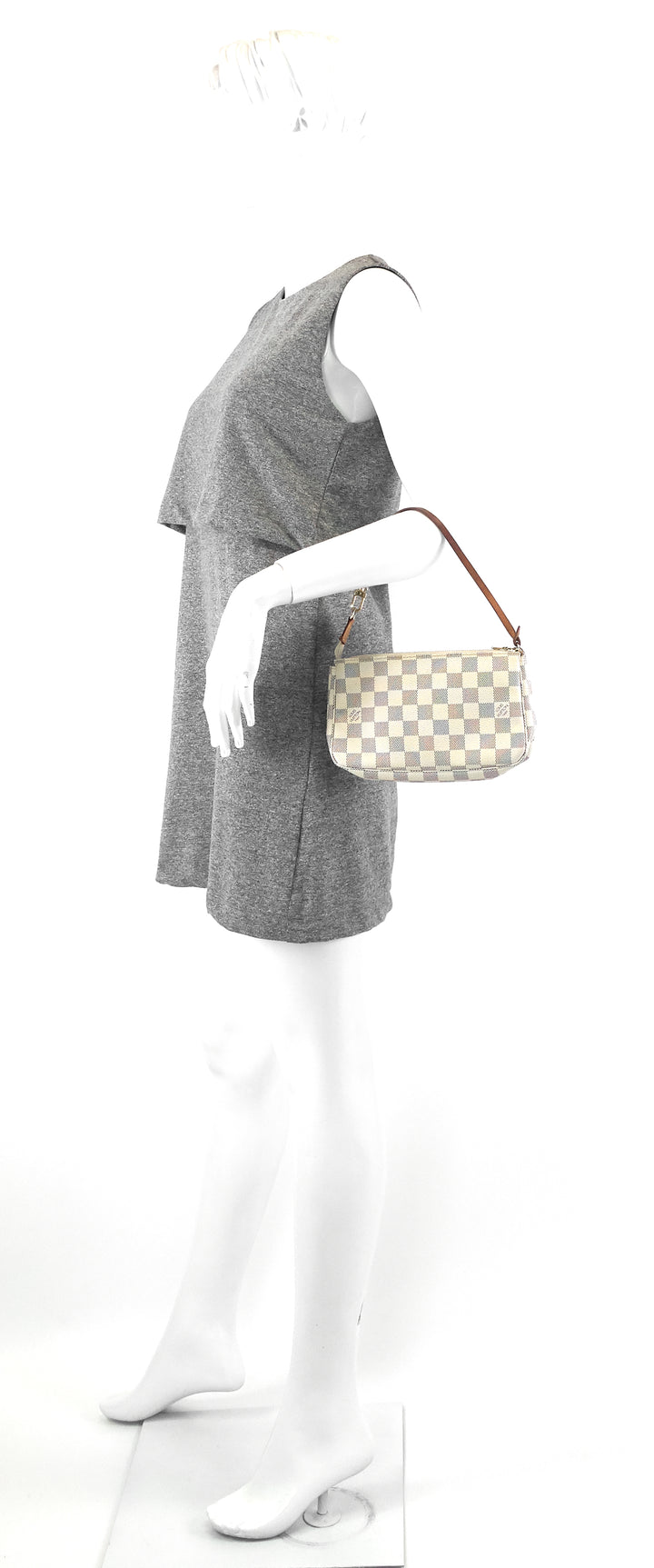 pochette accessoires damier azur canvas bag