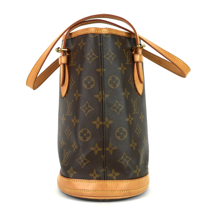 bucket pm monogram canvas shoulder bag