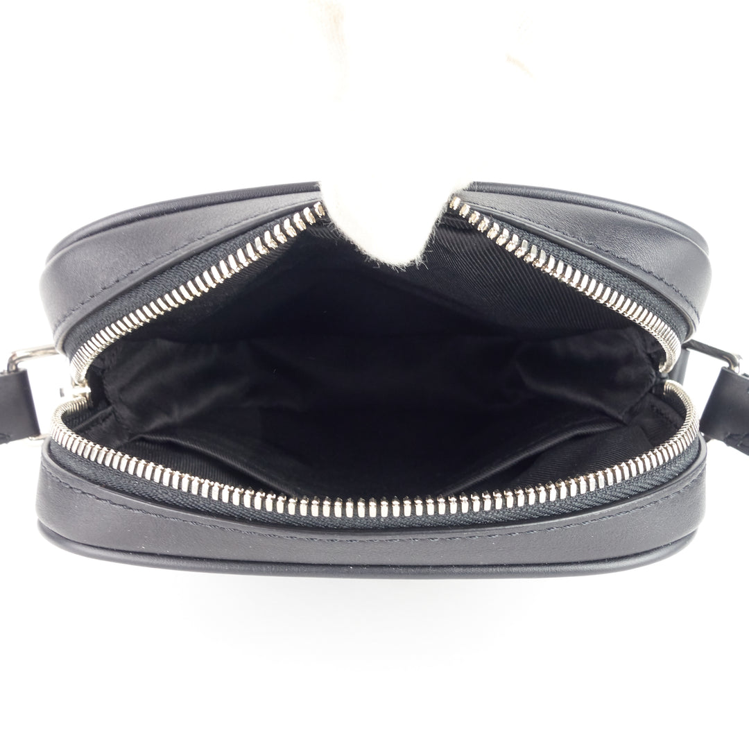 danube slim black epi leather bag