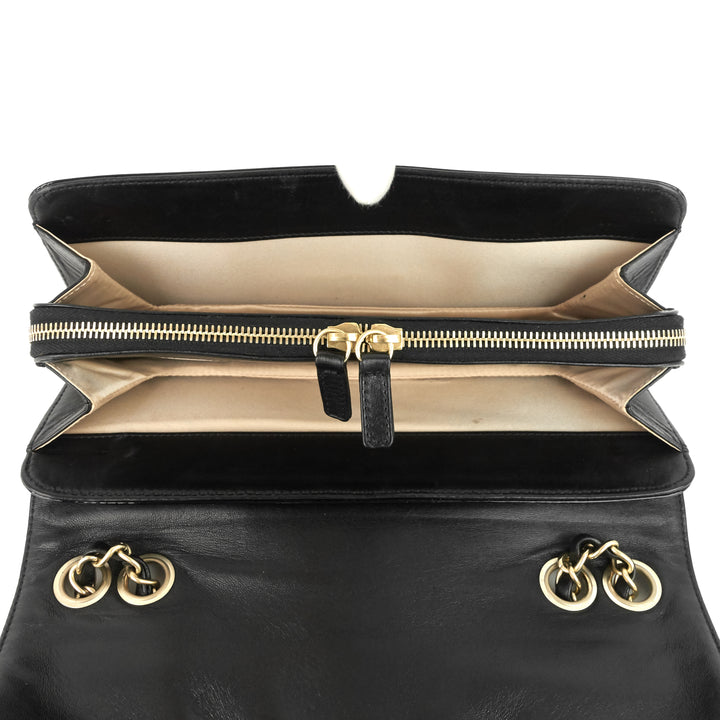 reissue east west patent leather flap bag