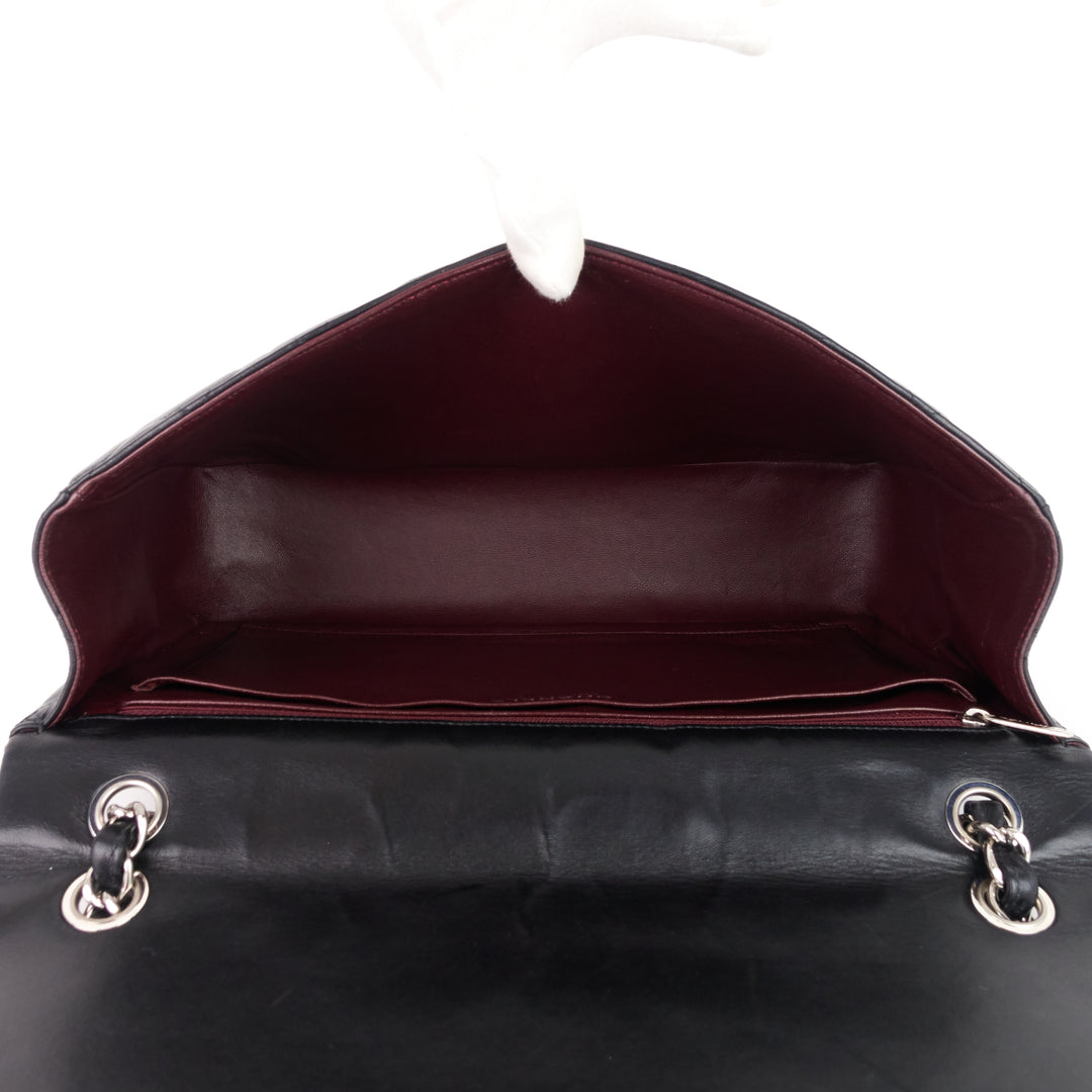 classic single flap maxi lambskin leather bag
