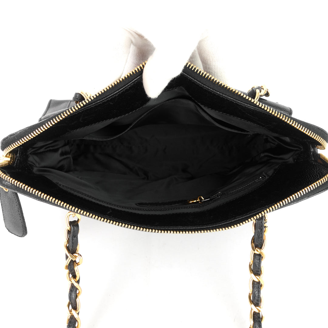 caviar leather cc flap pocket bag