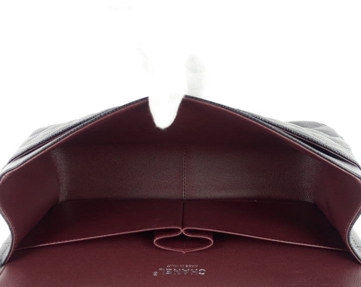 classic double flap jumbo caviar leather bag
