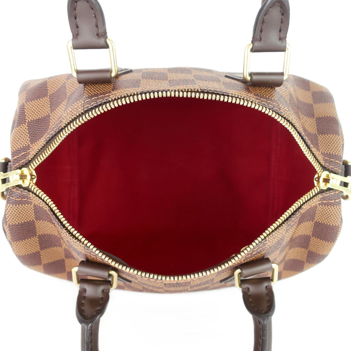 speedy 25 bandoulière damier ebene canvas bag
