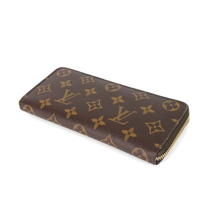 zippy monogram canvas wallet