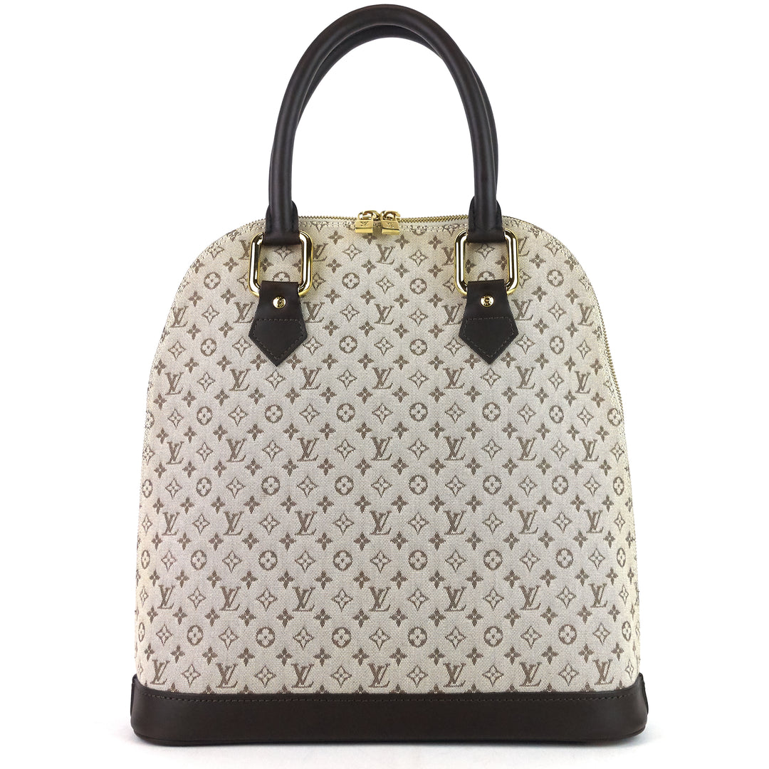 alma haut mini lin canvas handbag