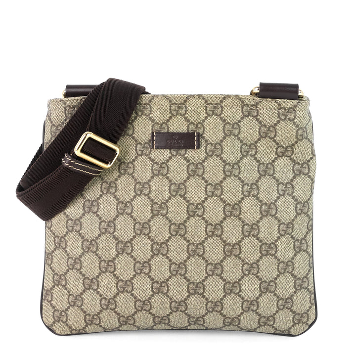 zip top supreme monogram canvas small messenger bag