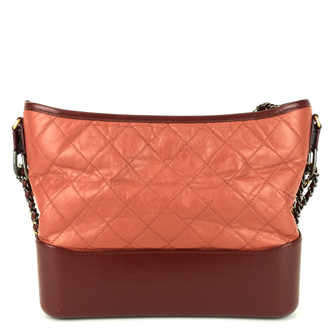gabrielle aged calf leather hobo bag