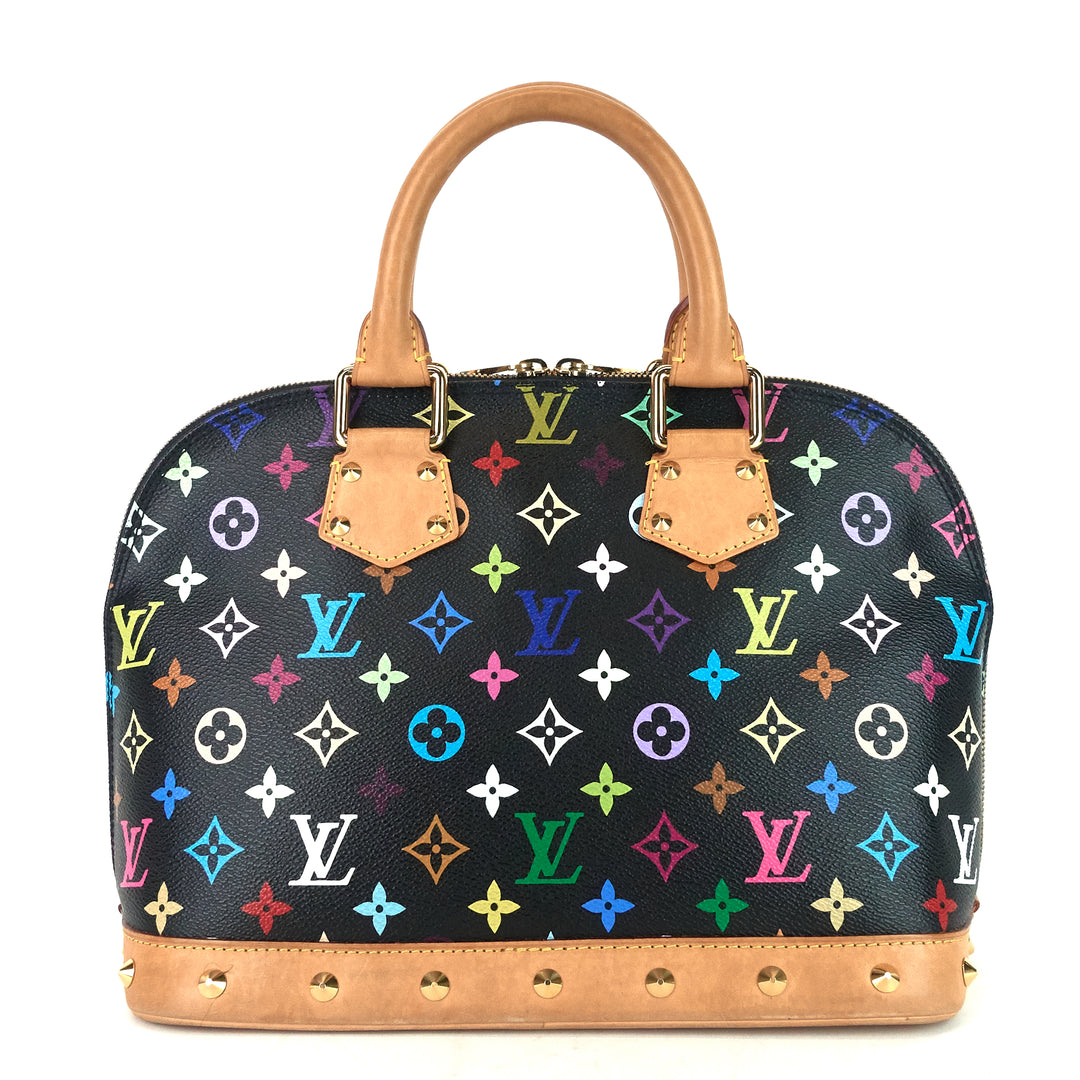 alma pm monogram multicolore canvas bag