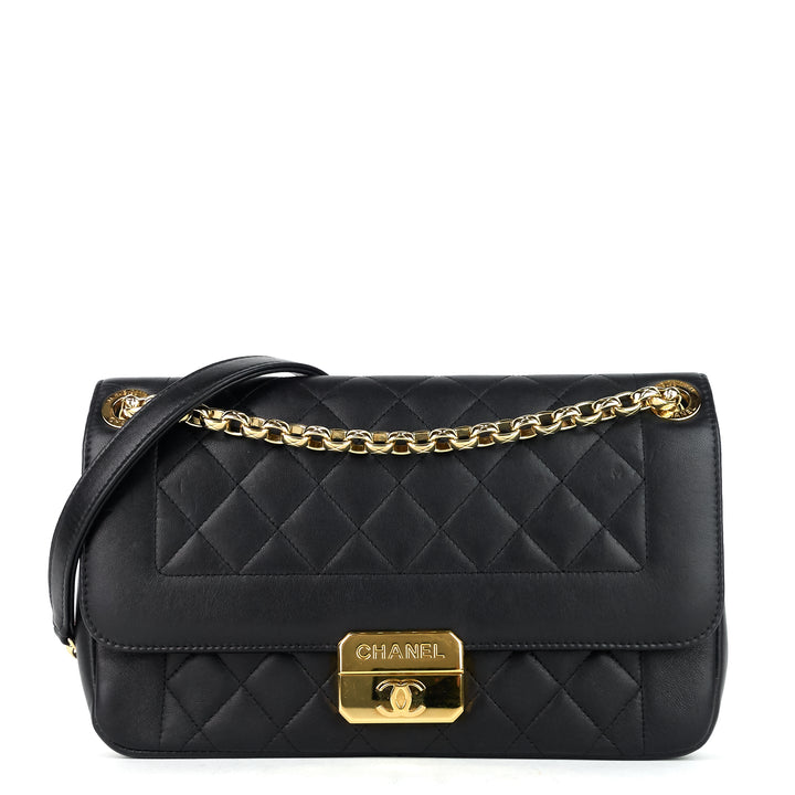 chic with me large lambskin leather bag