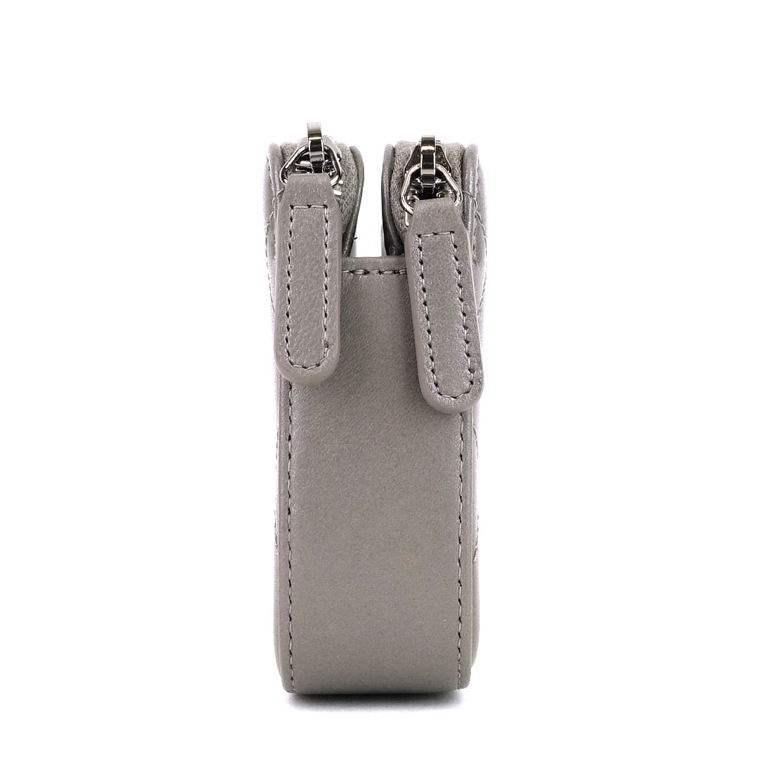 clutch with chain flat quilt leather bag