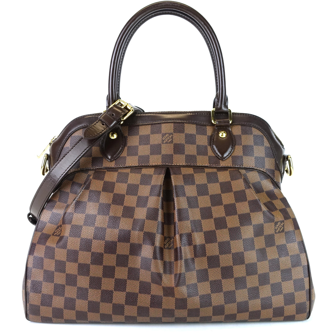 trevi gm damier ebene canvas bag