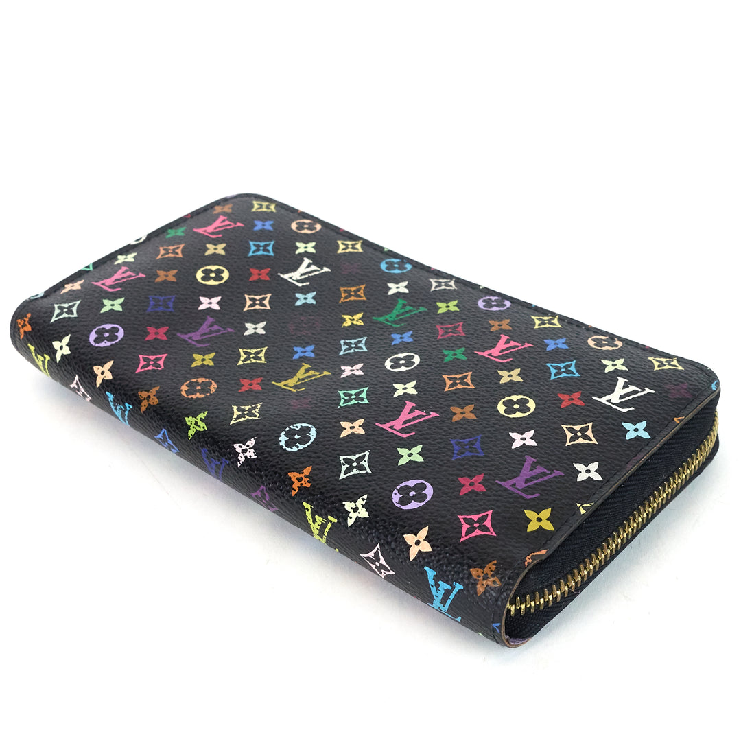 monogram multicolore canvas zippy wallet