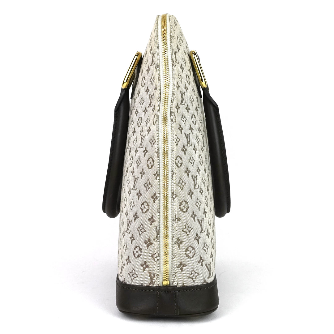 alma haut mini lin canvas handbag