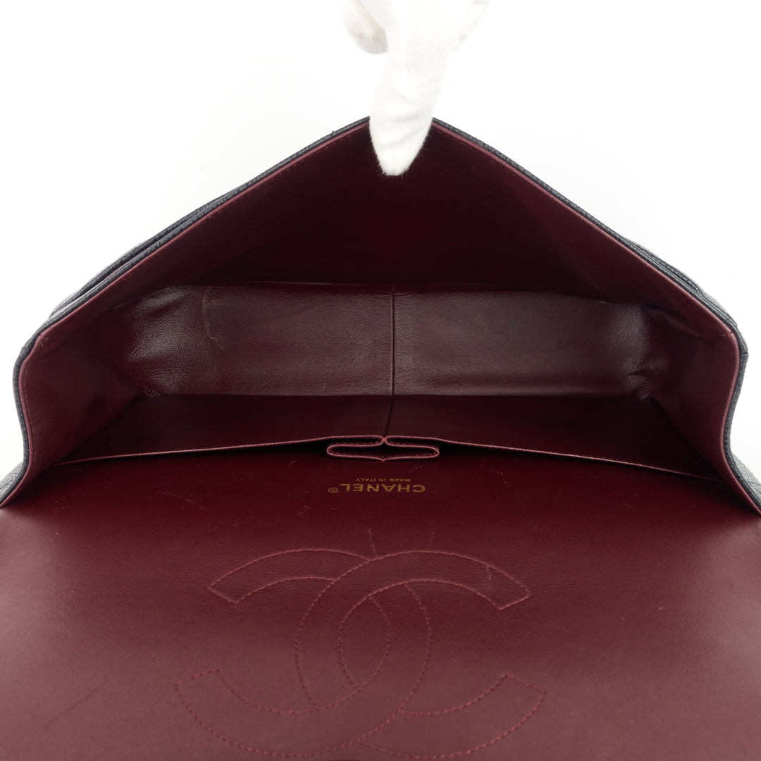 classic maxi double flap caviar shoulder bag