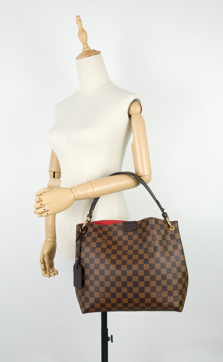 graceful pm damier ebene canvas bag