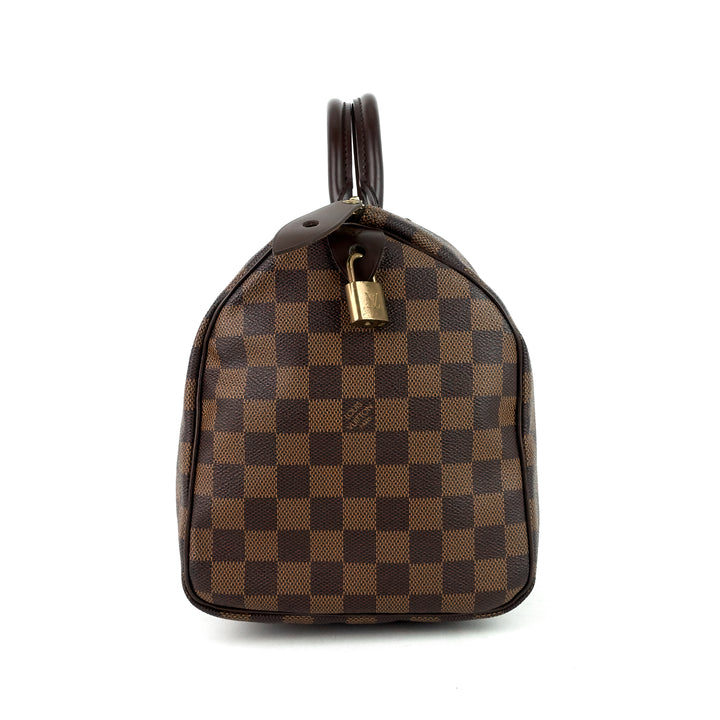 speedy 30 damier ebene canvas bag