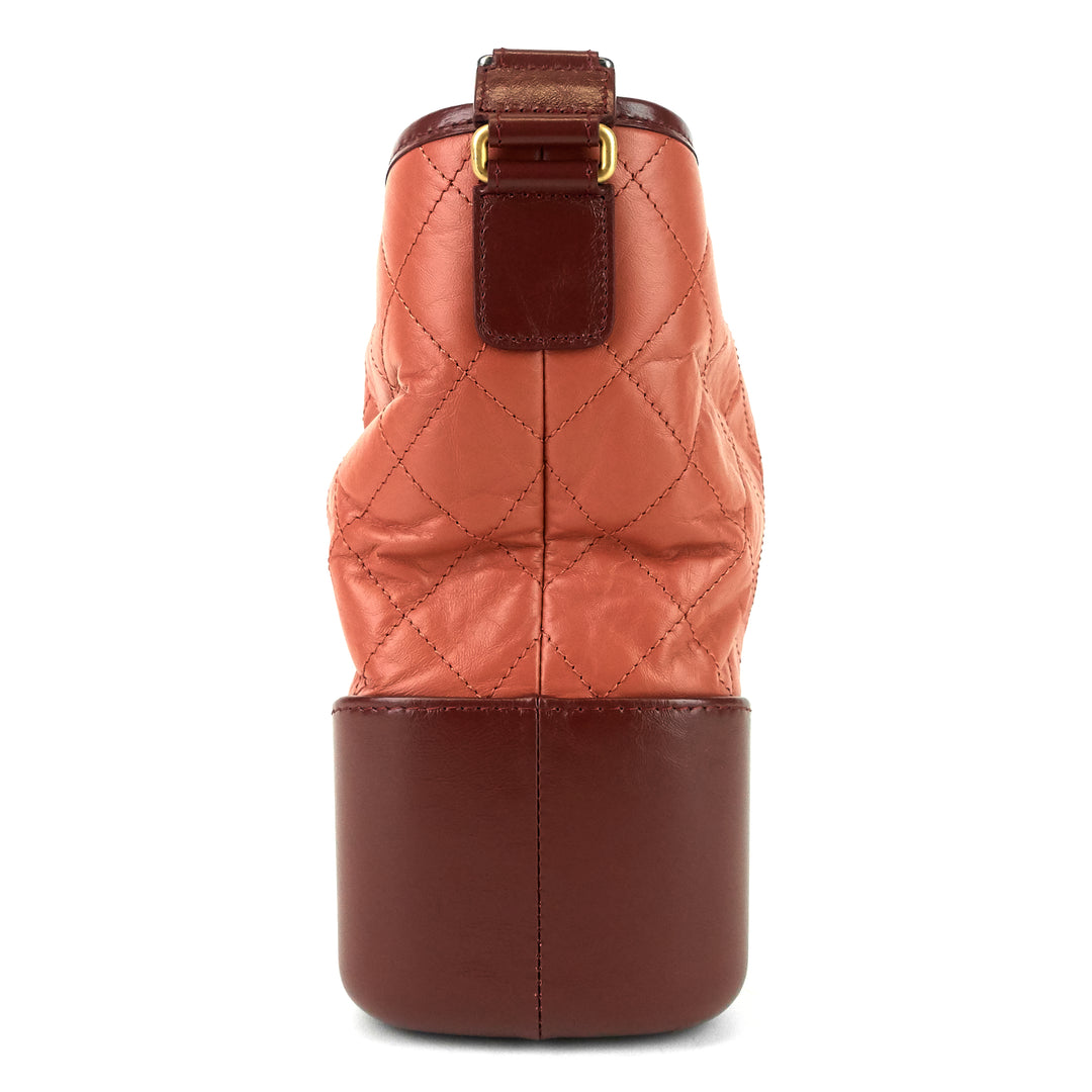 gabrielle aged calf leather hobo bag