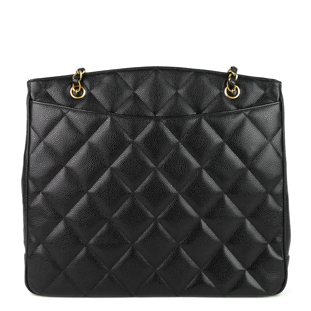 cc turnlock caviar leather bag