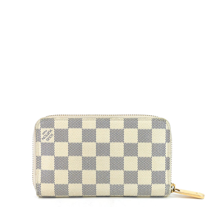 zippy compact damier azur canvas wallet