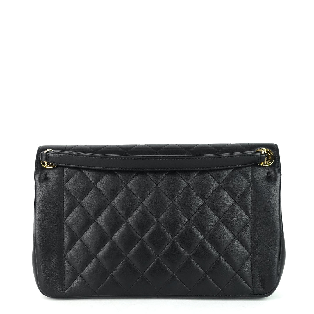 chic with me large lambskin leather bag
