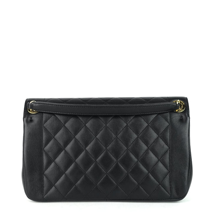 chic with me large lambskin leather bag