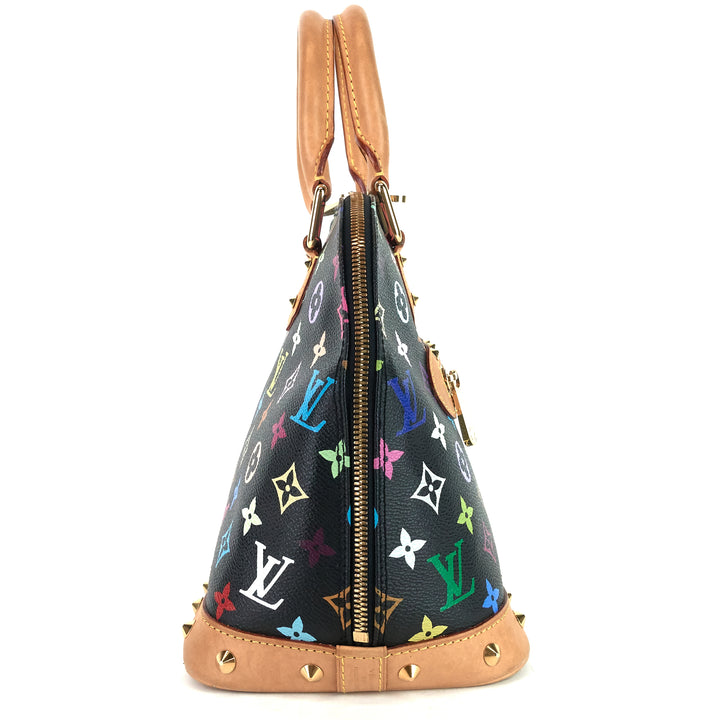 alma pm monogram multicolore canvas bag
