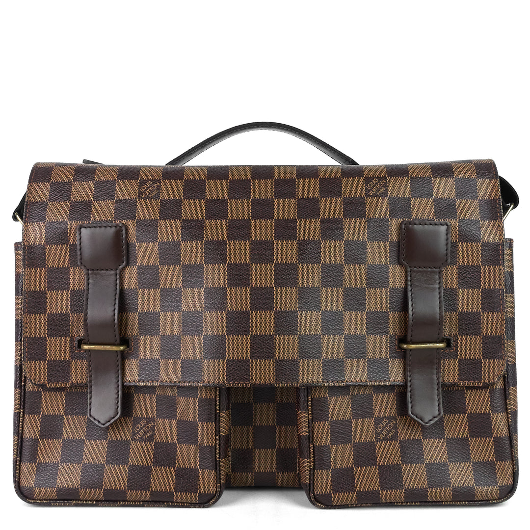 broadway damier canvas large messenger bag