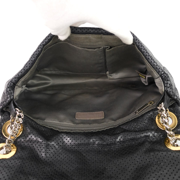 perforated reissue lambskin flap bag
