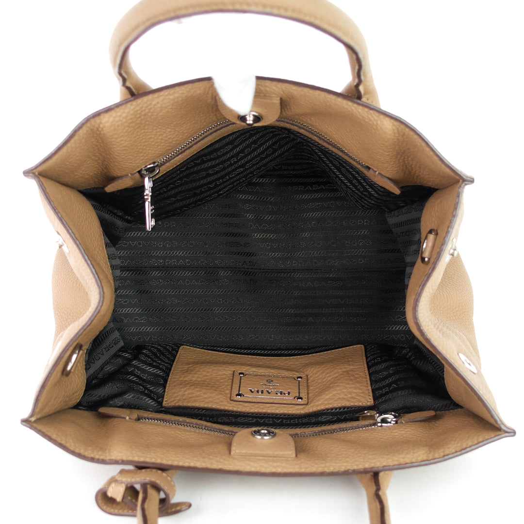 vitello daino leather tote bag