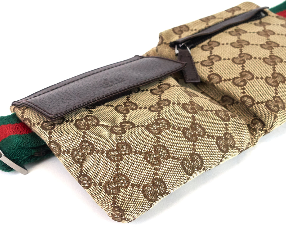 monogram canvas belt bag