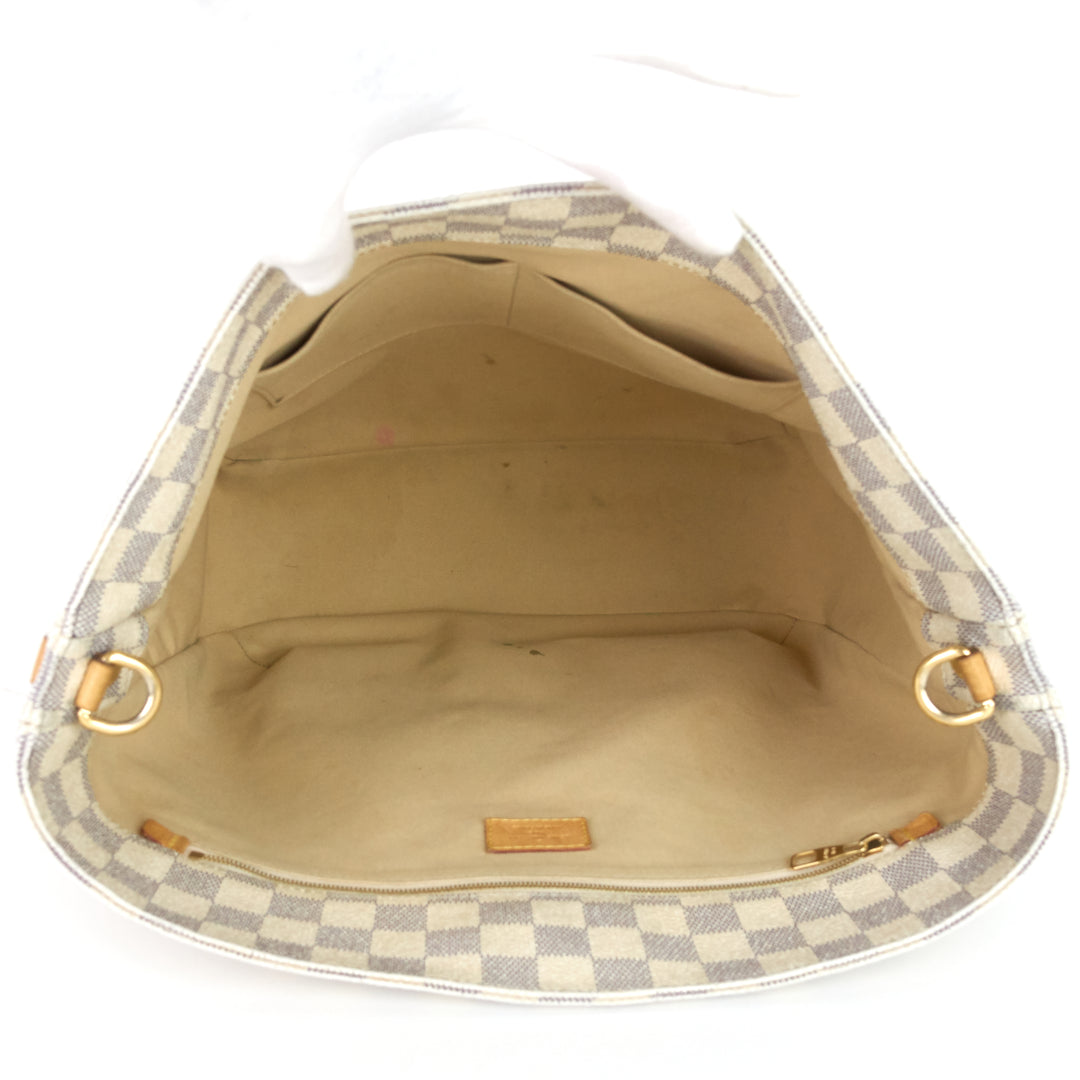 soffi damier azur canvas hobo bag