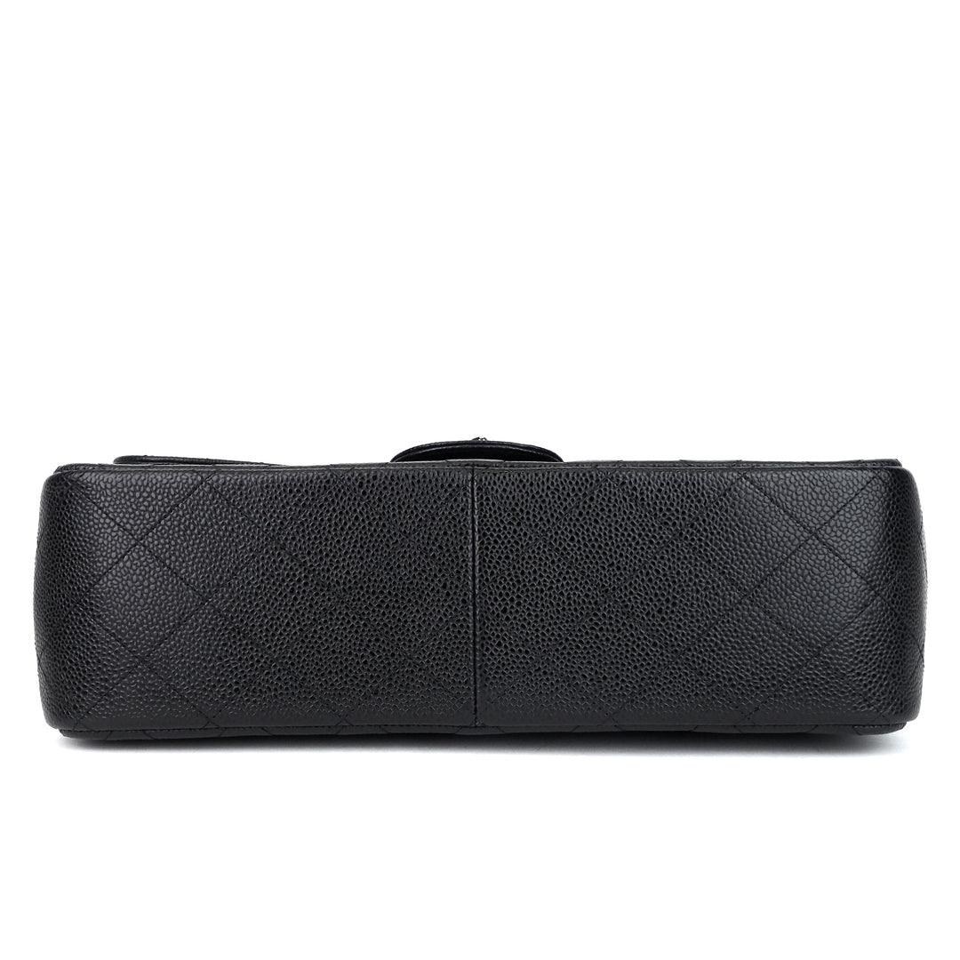 classic double flap caviar leather jumbo bag